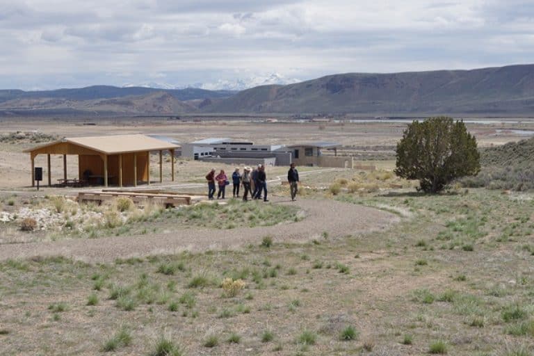View of the Ruby Mountains and Hastings Cutoff in the background